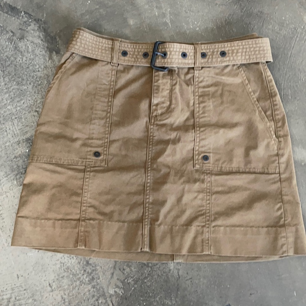 DL1961 olive green cargo skirt